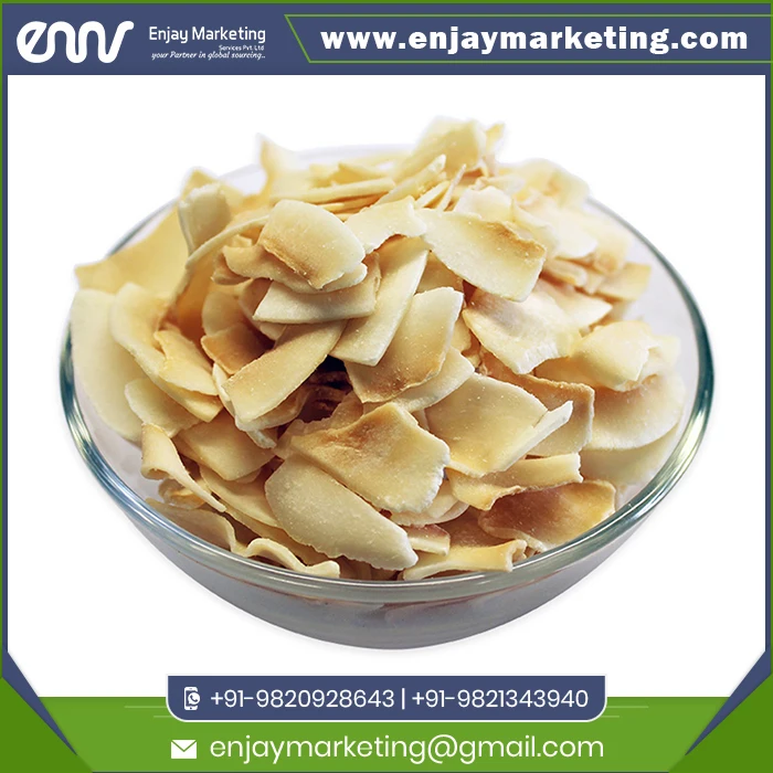 Slightly Sweet Taste Desiccated Coconut Toasted Chips Ready To Ship