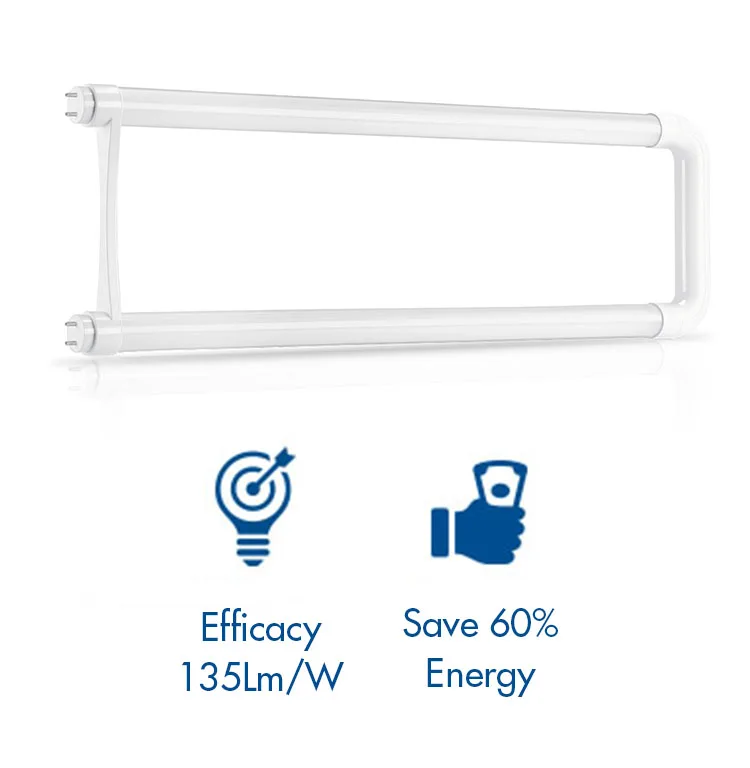 DLC listed T8 36W 8 Foot LED Light Tube Single Pin FA8 Base