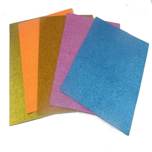 
Biodegradable Foamy Custom 1mm 1.5mm 3mm Materials Foamed Sponge Self Adhesive Glitter EVA Foam Sheet 