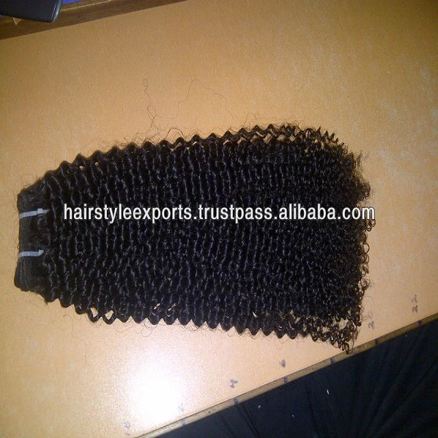 Remy Kinky Curly Hair Peruvian human hair wigs virgin human hair extension  manufacturer indian company