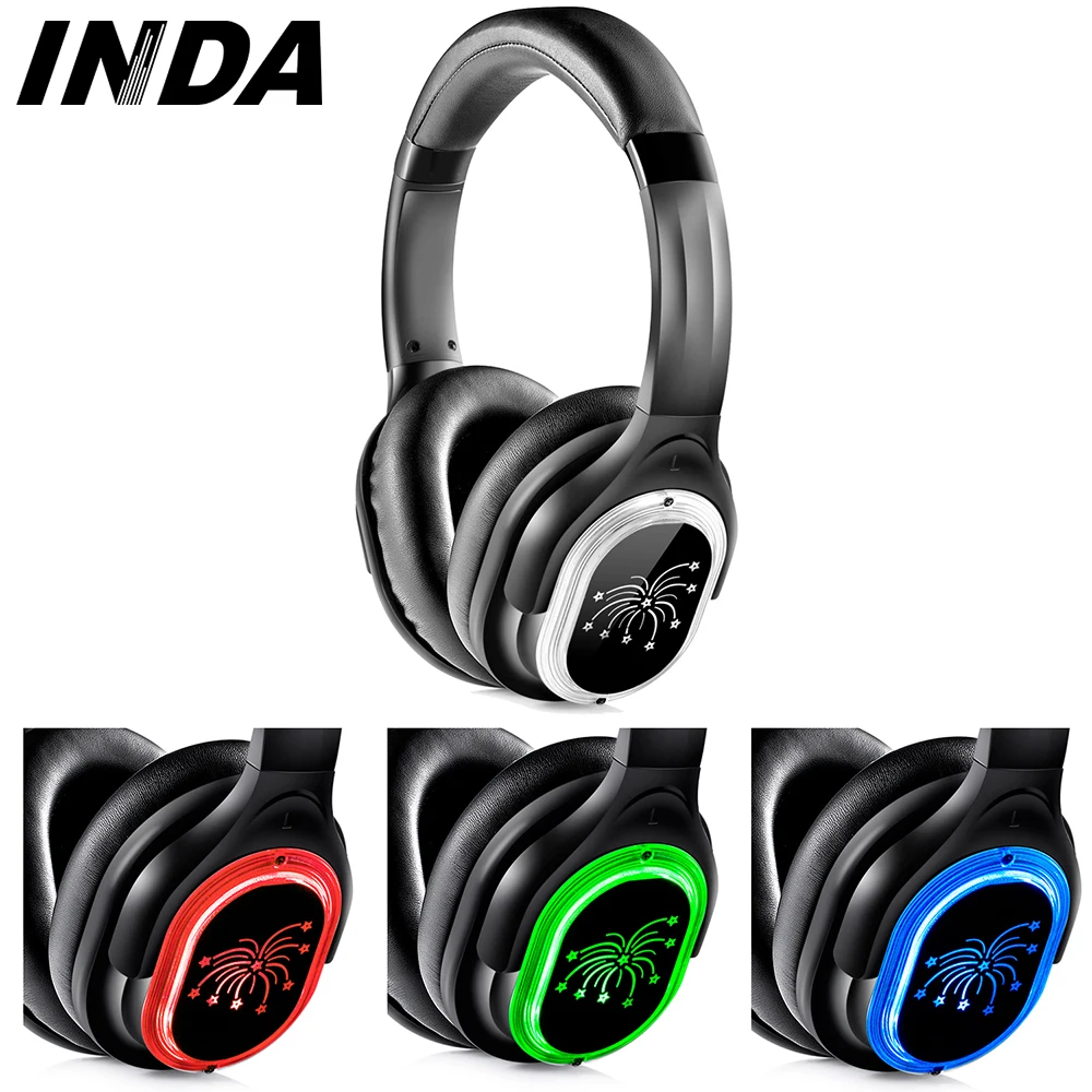 3 Channels Silent Disco Headsets Silent Party Headphones and Transmitters