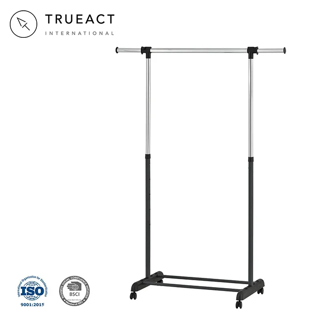 Taiwan Original Matt Gray Design Laundry Height Adjustable Extendable Clothes Hanger Stand