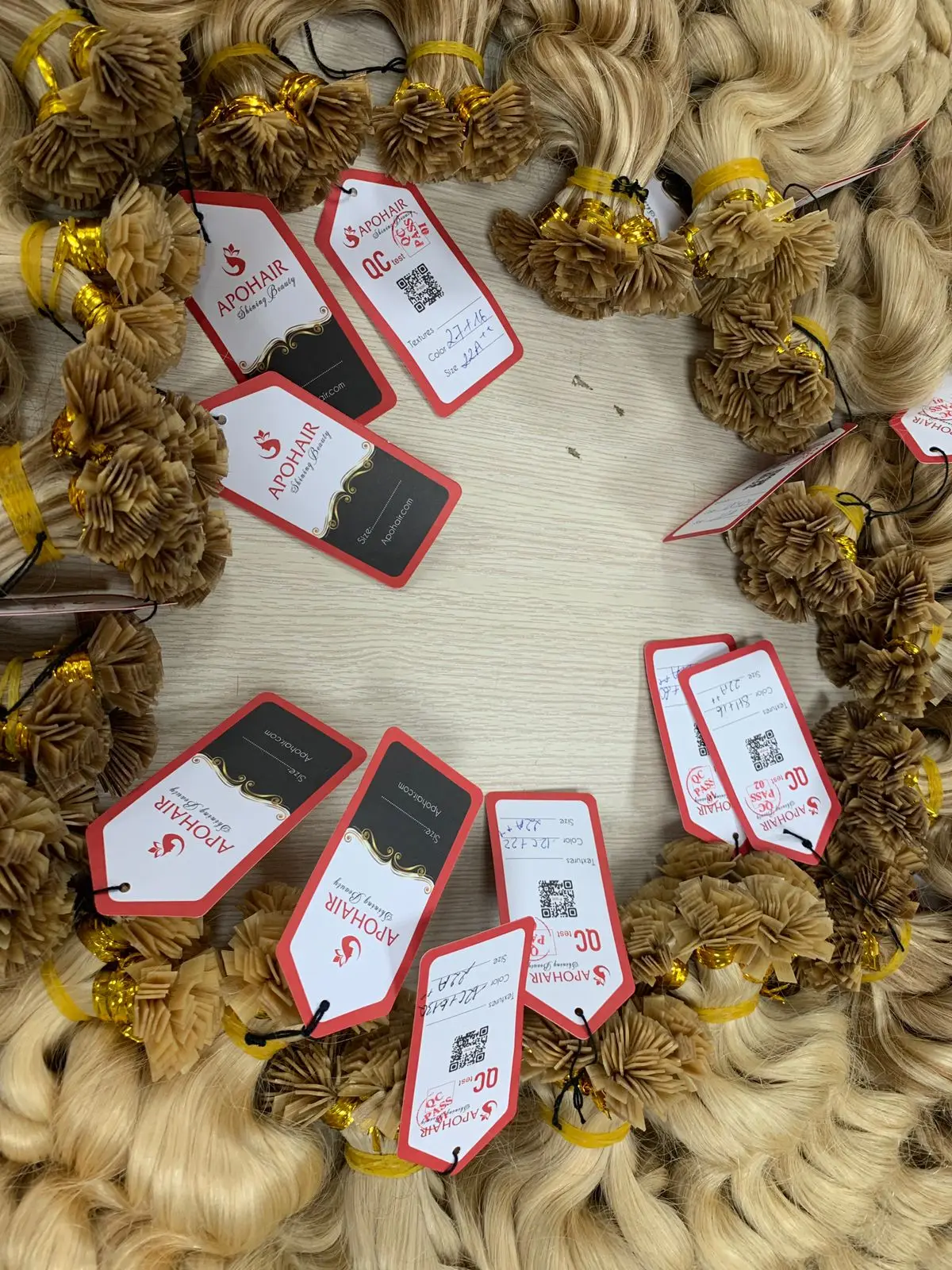 Vietnamese Human  Wavy Hair   Diffrent   Colors  Flat-Tip Keratin   Hair Extension