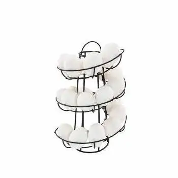 CLASSIC DESIGN GOOD QUALITY METAL EGG BASKET COST EFFECTIVE EGG HOLDER KITCHEN DECORATIVE IRON EGG STAND BASKET