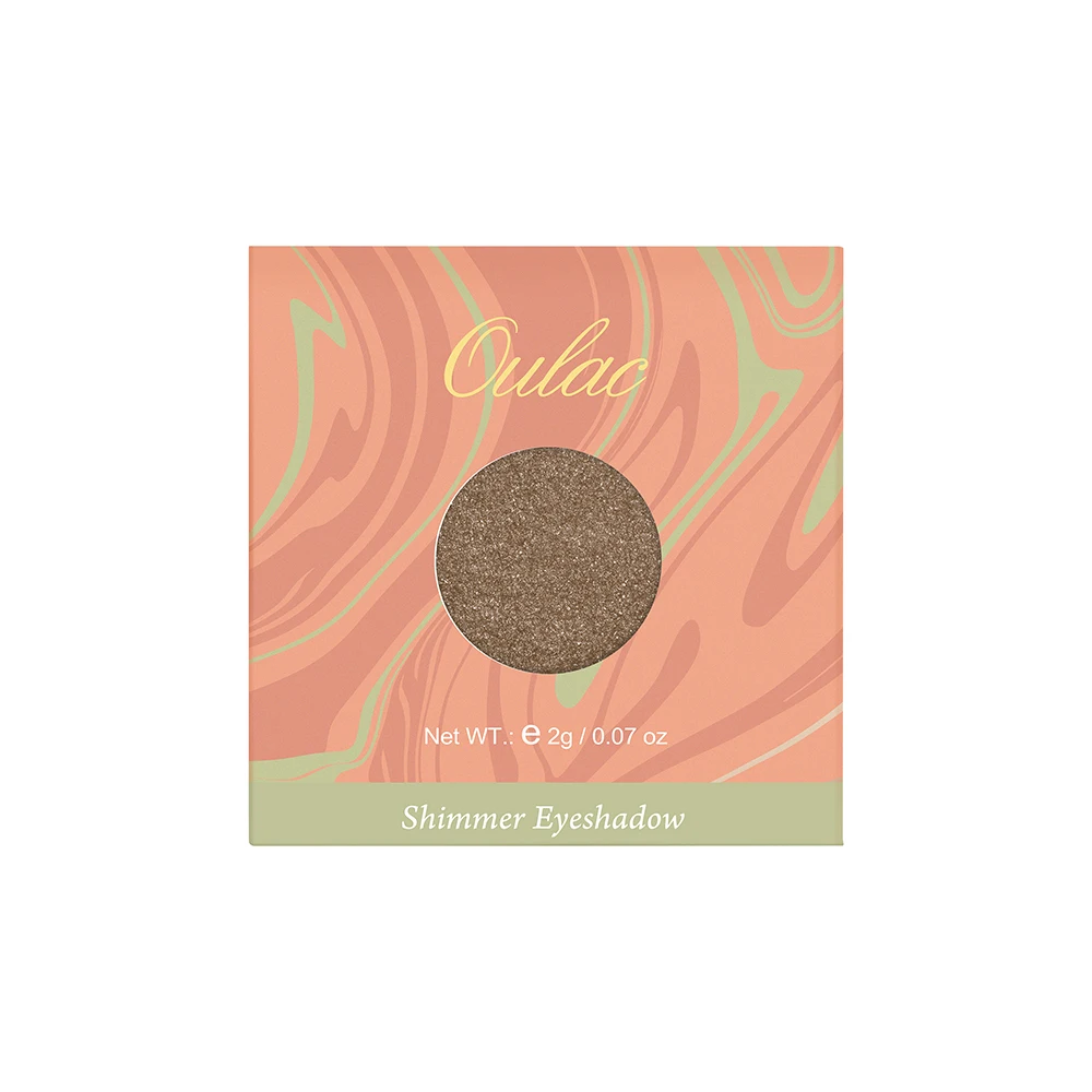 portable  single shimmer metallic eyeshadow palette smooth touch high pigmented