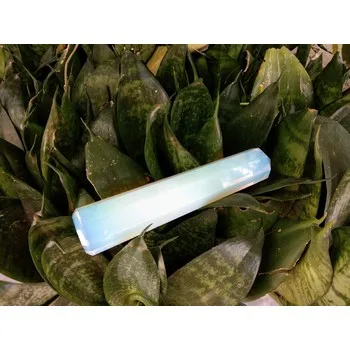 Подлинная Opalite Obelisk Tower с бесплатной брошюрой Jet International Crystal treatment Jumbo 6 Facet прибл. Кристалл Aura Rock