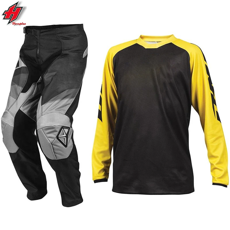 Motocross Jersey Pant Suit Gear Set, Motorcycle Racing Mountain Bike Riding Jersey + Pants mx pants jersey motocross suits
