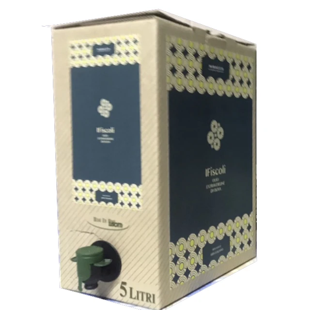 Italian extra virgin olive oil organic cold press bag in box 5 litres certied organic