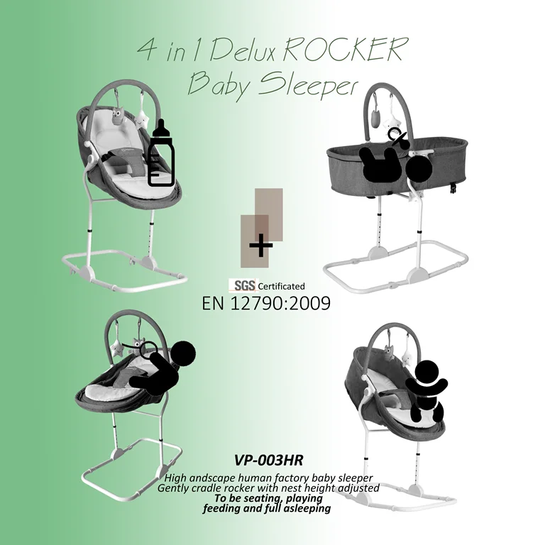 Портативное легкое причудливое детское кресло для ухода за ногами и игр, отвечает сертификату EN, 4 в 1, детское кресло rock, bassinet для новорожденного