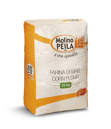 Прегелевая кукурузная мука без глютена, 25 кг в упаковке, Сделано в Италии