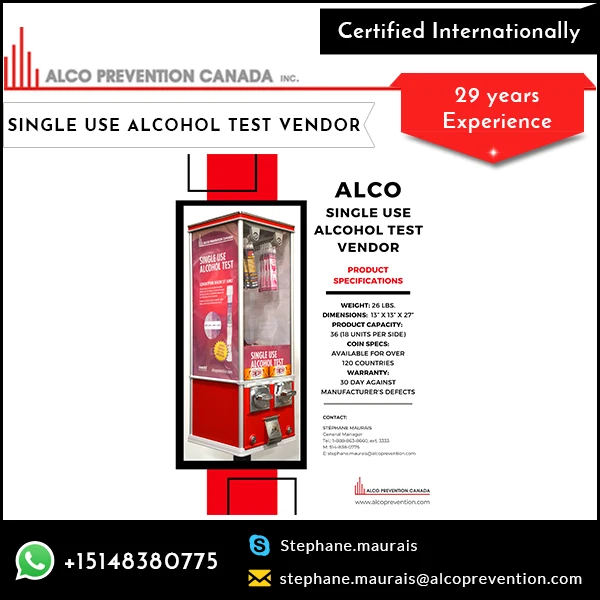 Trusted Seller of Alcohol Breathalyzer Vending Machine for Universal Purchase