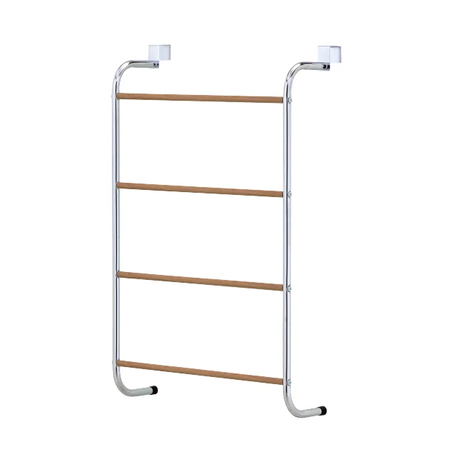 OEM Shopee eBay Household Storage Furniture Wood Grain Bathroom Door Towel Rack Steel Material Heater for Hotels Taiwan