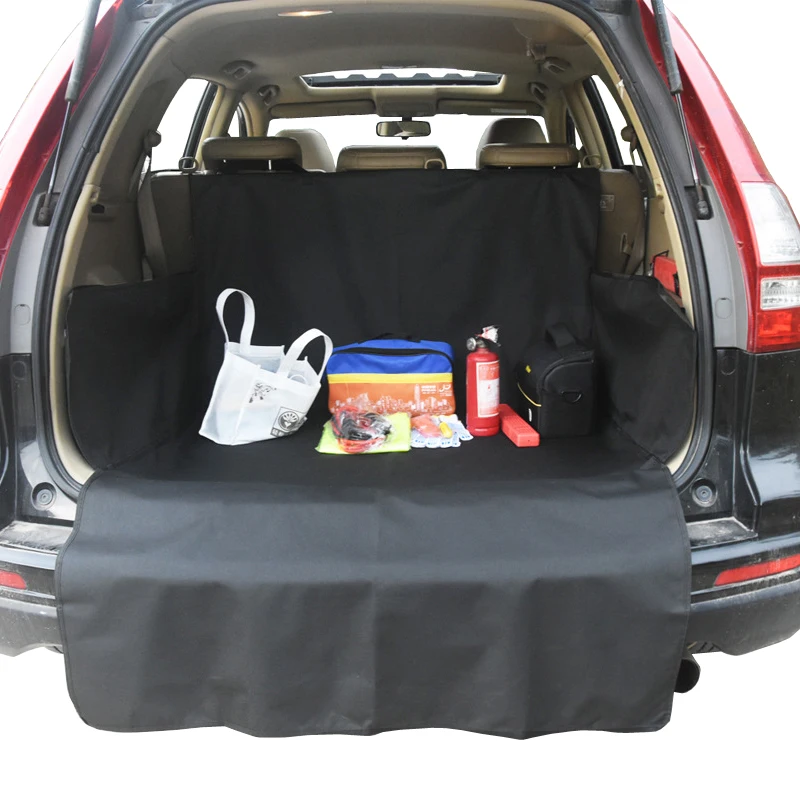
600D PVC Coated Oxford Fabric Car Pet Cover with Bumper Flap Cargo Liner Mat 