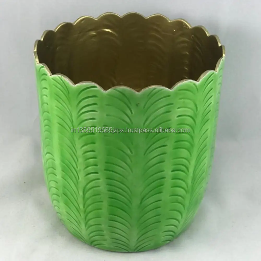 High Quality Metal Planter Stand Powder Coated Iron Cylinder Design Home Garden Decor Colorful Powder Coating Pack Pots Floor