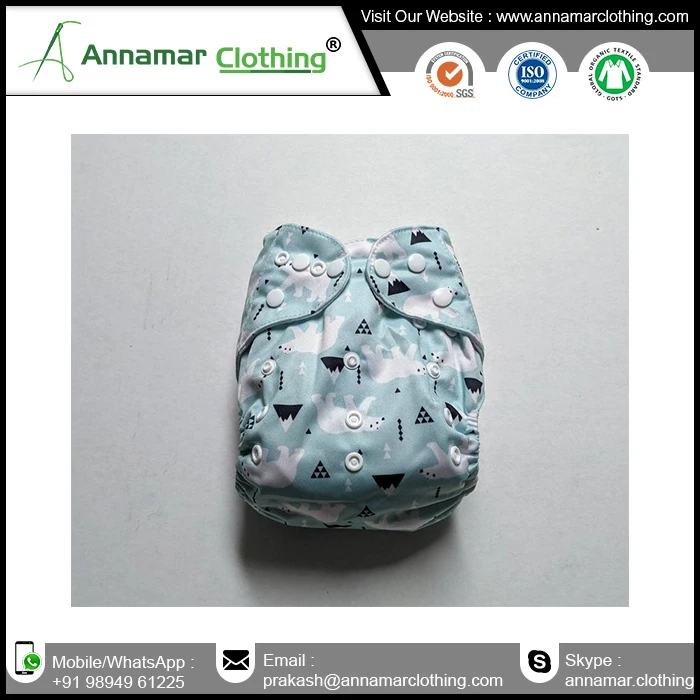 Organic Washable Custom Cloth Baby Diapers Baby Reusable Baby Cloth Diapers