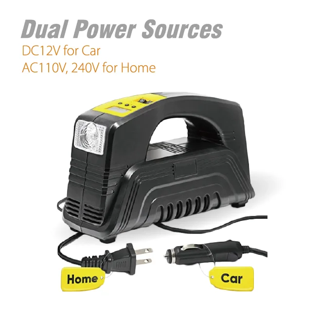 AC/DC Power Supply Portable Air Compressor Pump Inflator