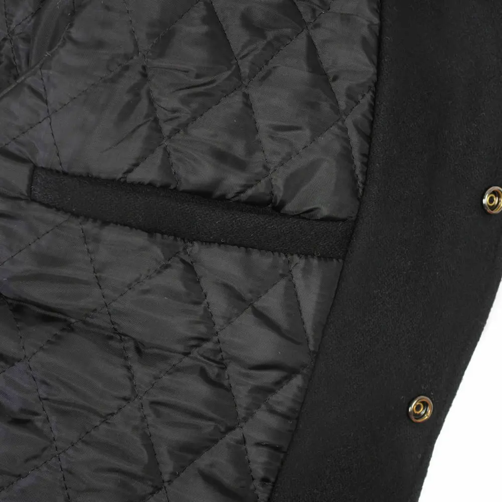 
black and dark black Wool Letterman Custom Varsity Jacket 