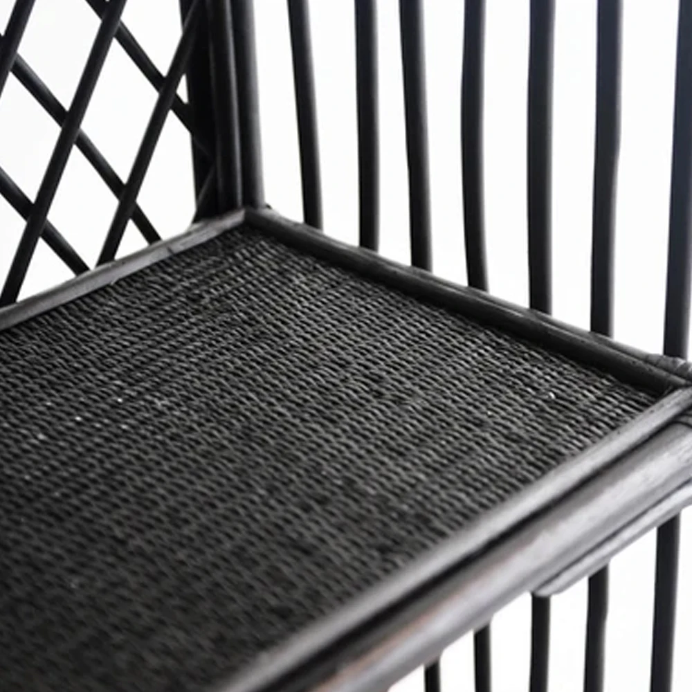 
Vintage Home Decorative Rattan Black Bookshelf Made in Vietnam Wholesale 