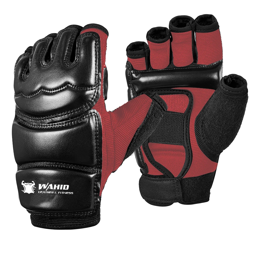 Premium Synthetic Pu Leather & Strong Grip Design Taekwondo Gloves for Sparring Martial Arts Boxing Training Kickboxing