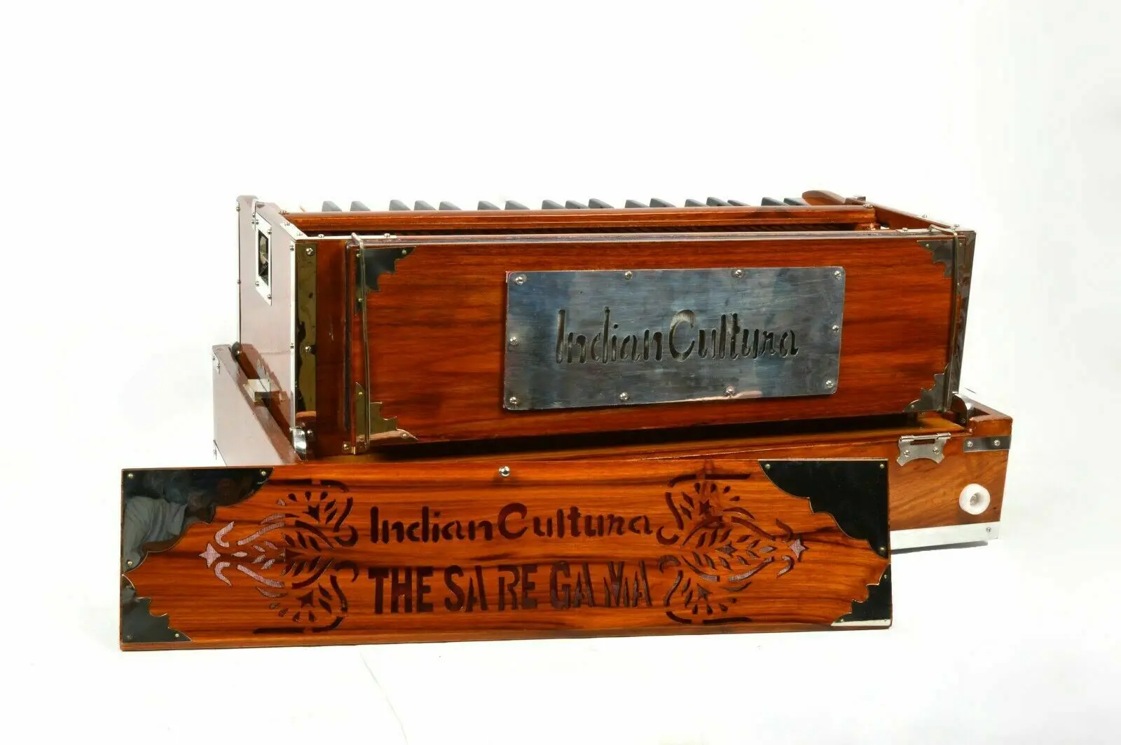 Portable Harmonium High Class Sound 9 Stopper Portable 3.5 Octave Double Reed Baja With Coupler Kapler Bass Male