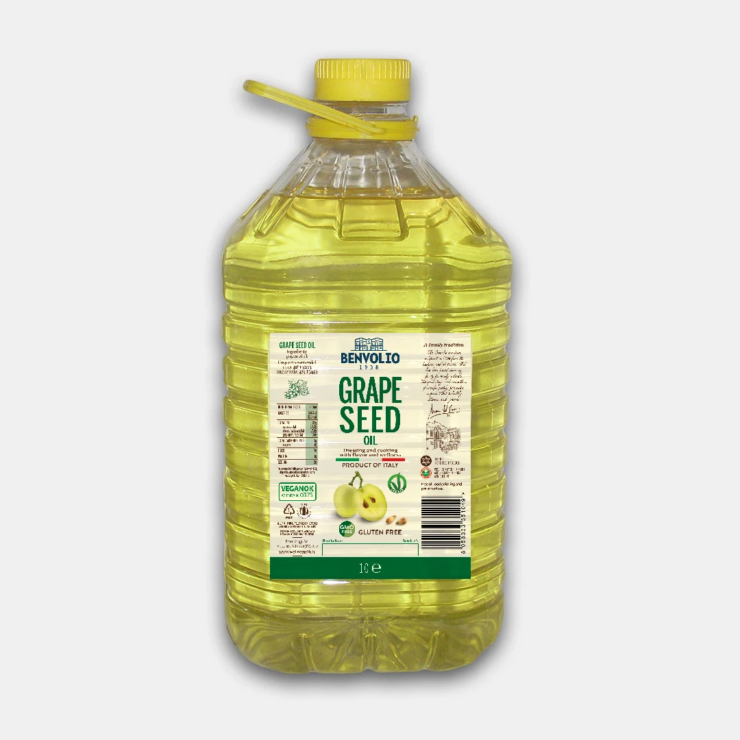 BENVOLIO 1938 GRAPE SEED OIL 4x1GAL HIGH QUALITY PREMIUM OIL PRESS TIN BOTTLES VEGETABLE COOKING OIL