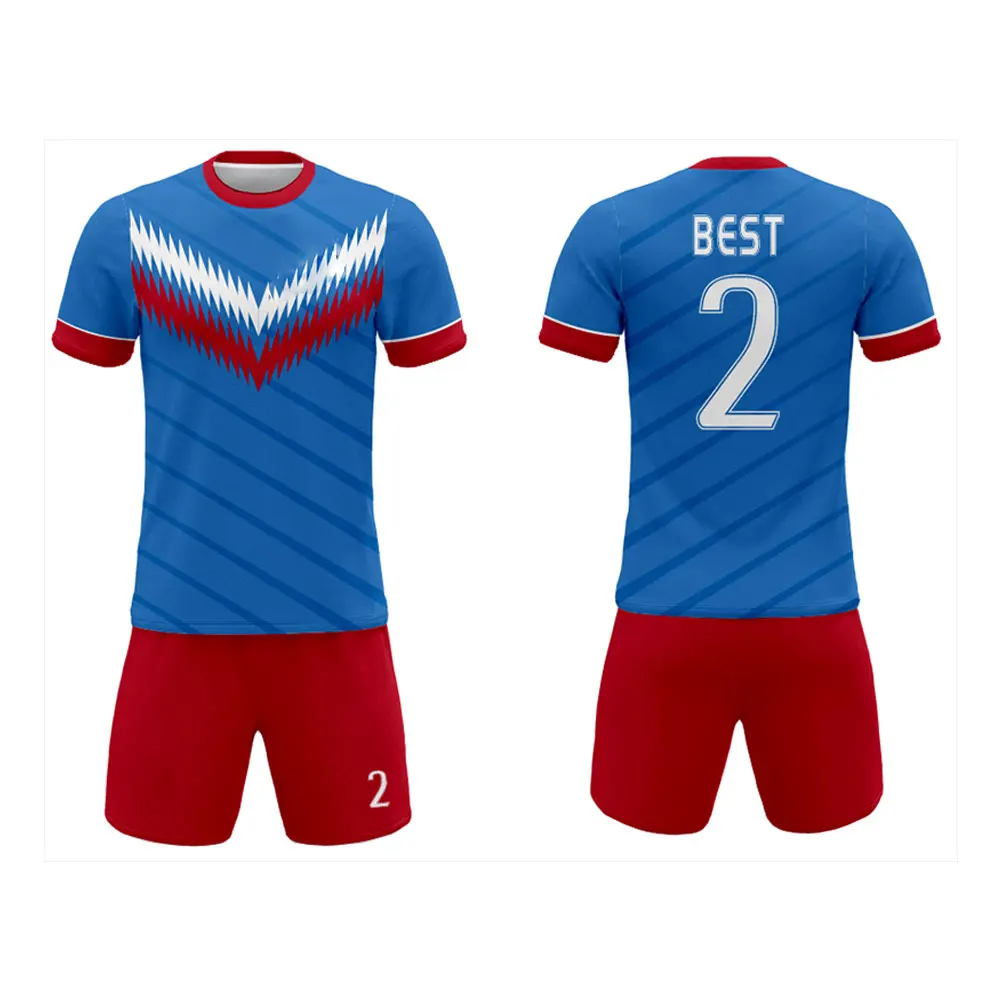 Wholesale Custom Logo Football Jersey Soccer Uniform Your Own Logo Design Men Wear Soccer Uniform Sets