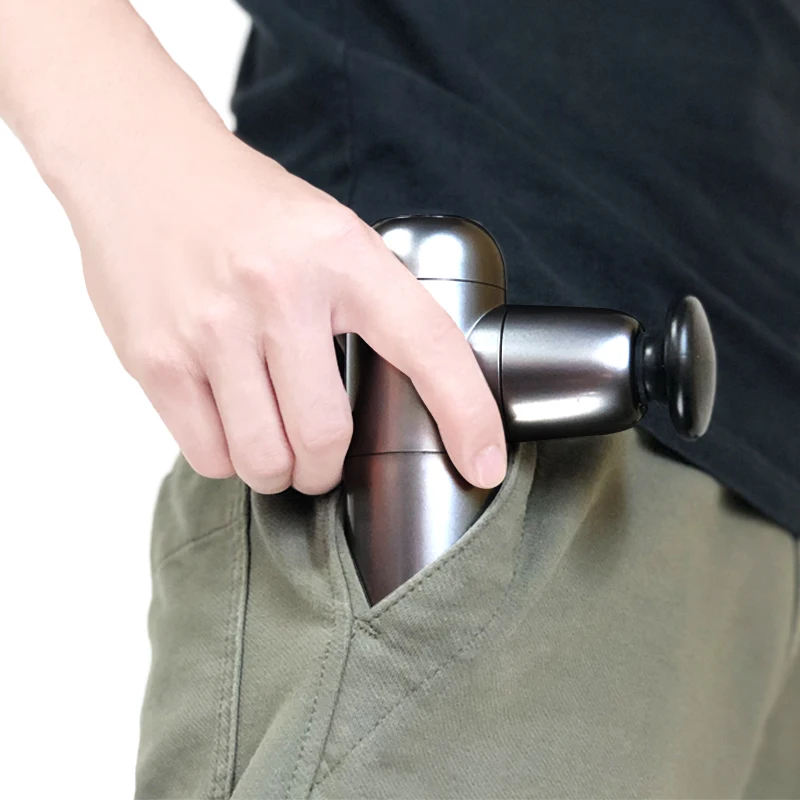 Mini Massage Gun 4 Massage Heads & 4 Levels, 3200r/min Quiet Brushless Motor, Deep Tissue Percussion Massage Gun for Athletes