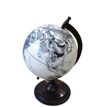 SET OF 3 BLACK AND SILVER DECORATIVE METAL
