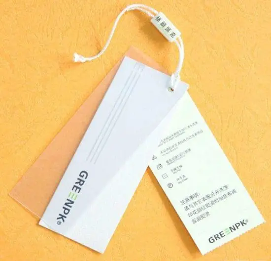 Hot Selling Paper Garment Tags Modern Design Customizable Logo Eco Friendly Clothing Hang Tags