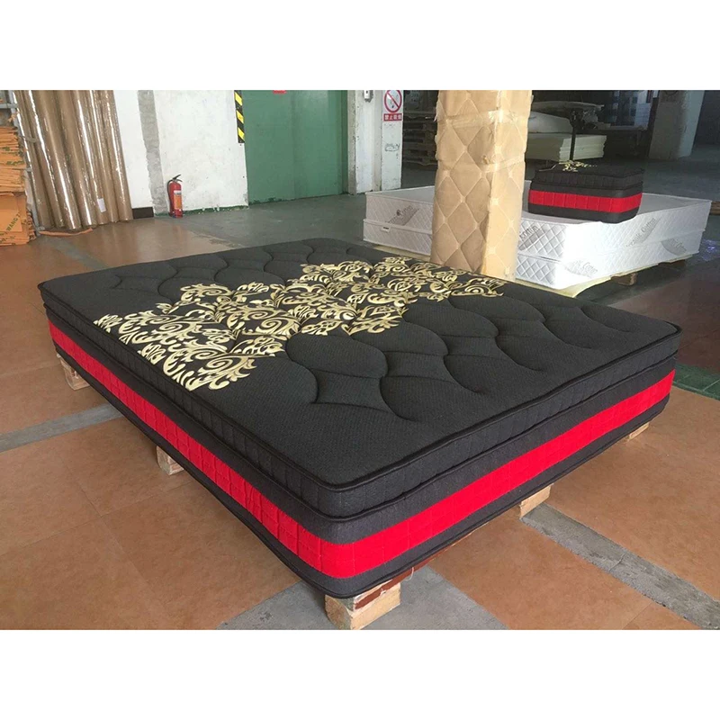 Бесплатный образец матрац colchone класса люкс королева Matelas 12 дюймов для 7 зоны карманная катушка латексный пружинный матрас с