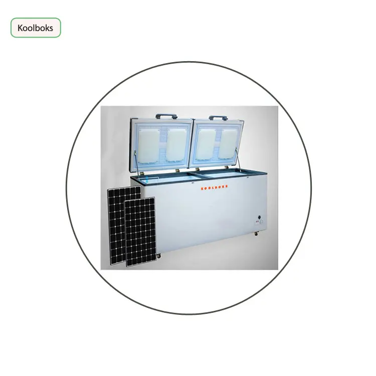 Top Sell on Bulk Quantity Solar Refrigerator Freezer + Solar Panels + Paygo + External Lithium Battery + Charge Controller
