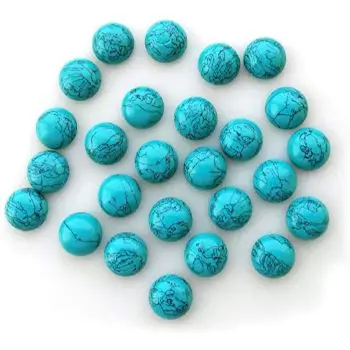 Blue Quartz Rose Cut Cabochon Blue Glass Faceted Round Cabochon losse gemstone at best prices in india