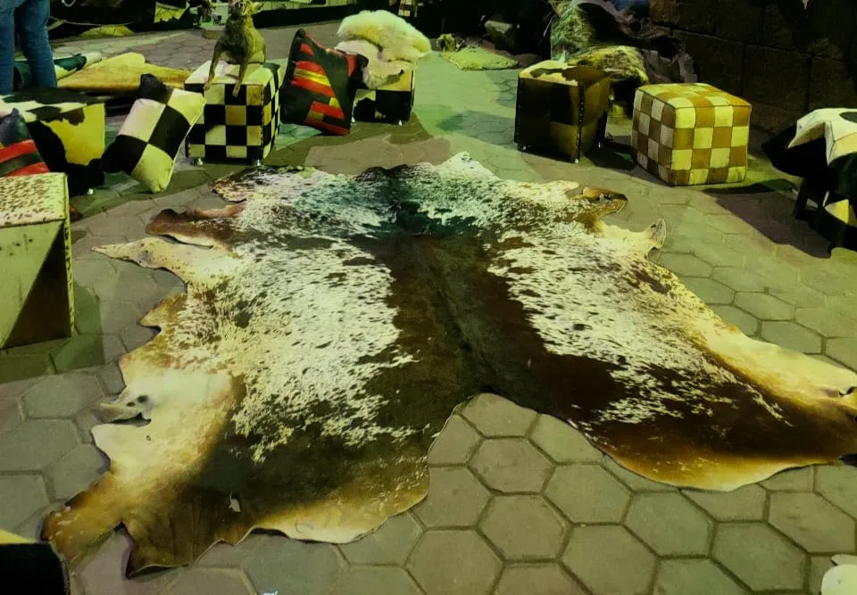 Cow Hides With Hair on Finished