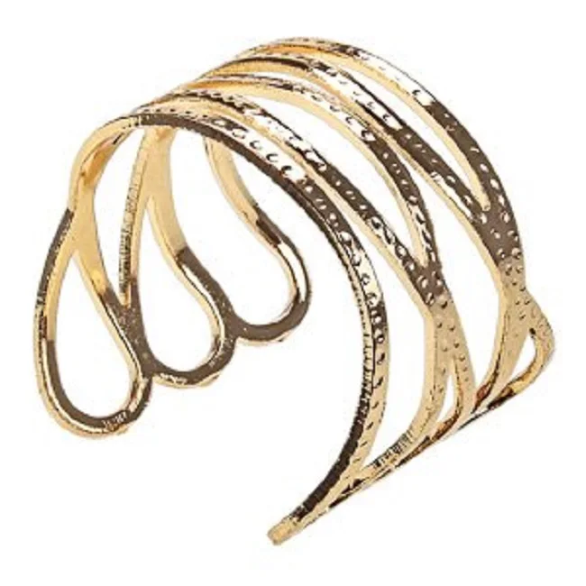 Metal Sheet Napkin Holder Ring With Silver Plating Finishing Round Shape Fancy Design Premium Quality For Serving