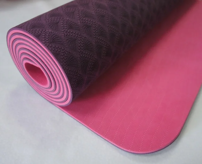 
Eco Friendly Wholesale Durable Custom Printing Luxury Double Layer TPE Custom Yoga Mat 