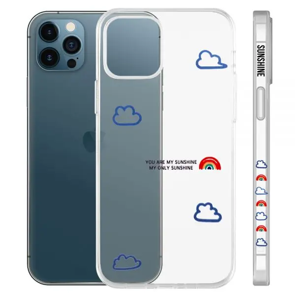 Obastyle 1.5mm-thick Ultra Clear Soft TPU Cover Case With Assorted Cartoon Graphic Designs For iPhone 11/12/XR/ XS/7/8