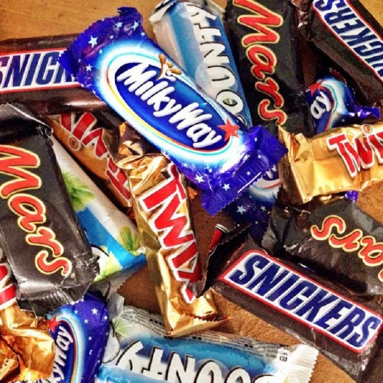 Snickers Mars Bounty Twix Chocolate Bar Peanut Chocolate