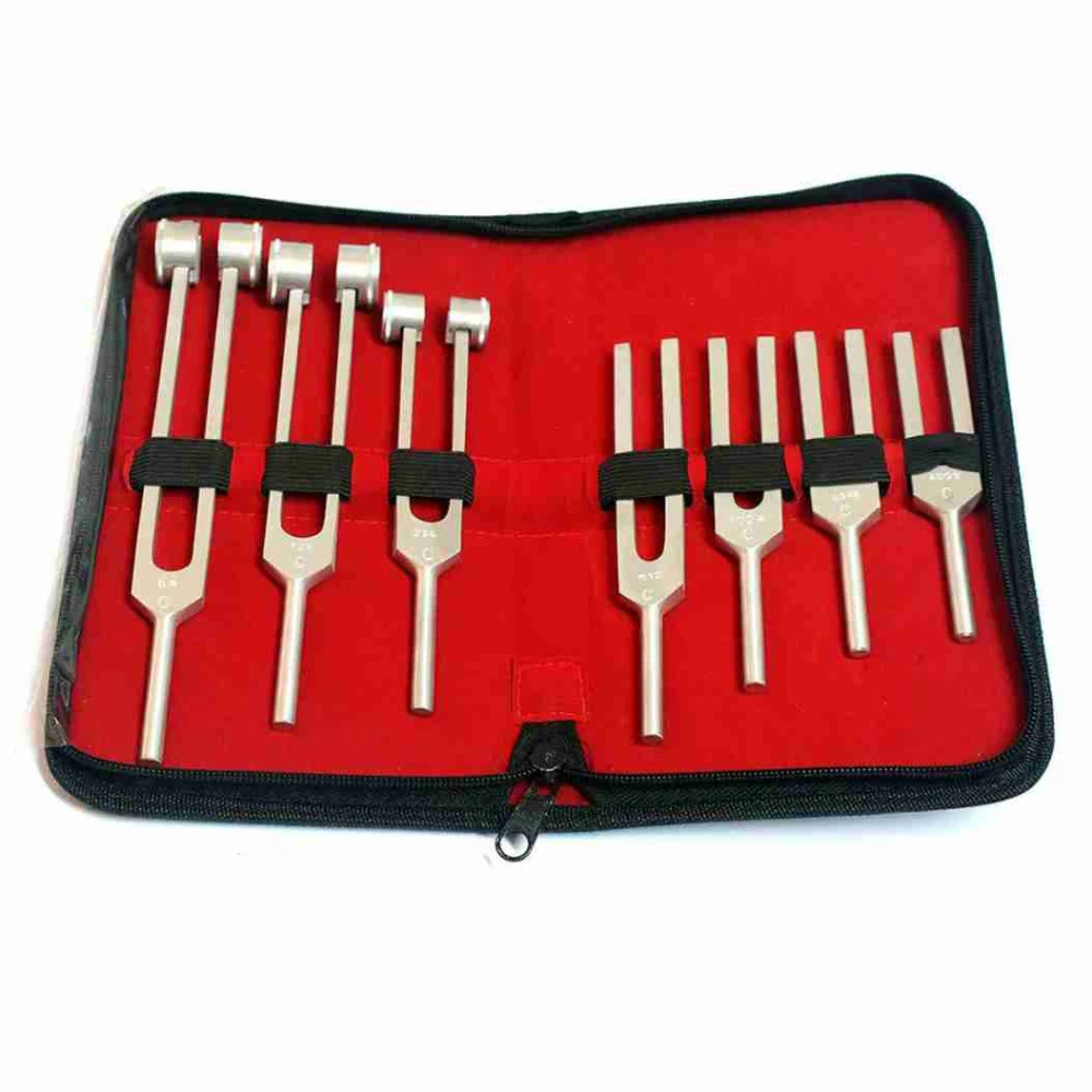 TUNING FORK SET OF 7 PIECES FOR HEALING THERAPY SURGICAL MEDICAL NEUROLOGICAL DIAGNOSTIC INSTRUMENTS      MGI-12
