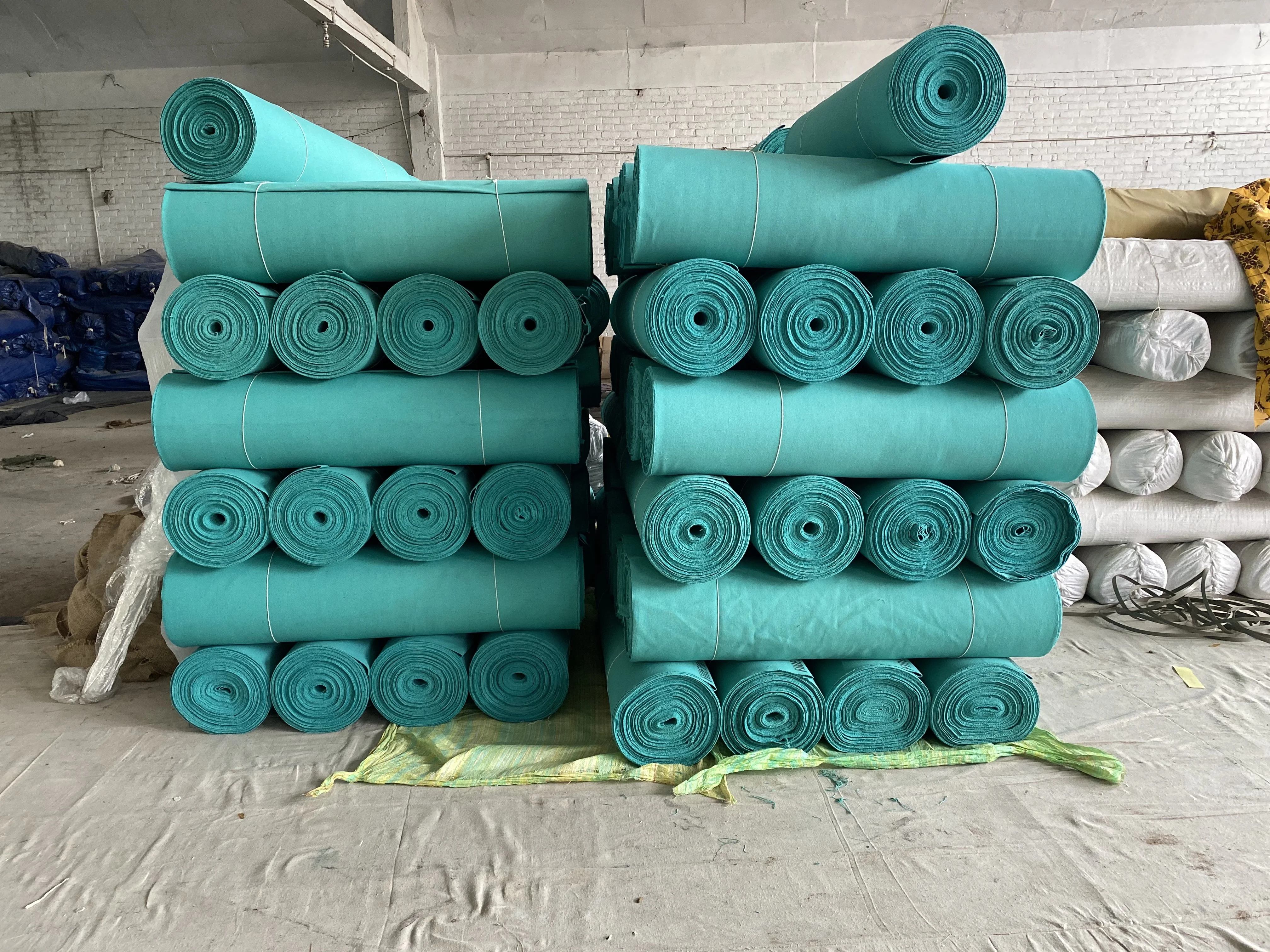 100% Cotton Canvas Fire Retardant Fabric for Tarpaulin Tent Quality Green Flame Retardant Canvas Fabric for Middle East Market