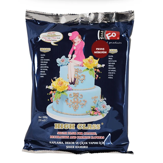 FO High Class Sugar Paste Dough (Fondant) / Prune