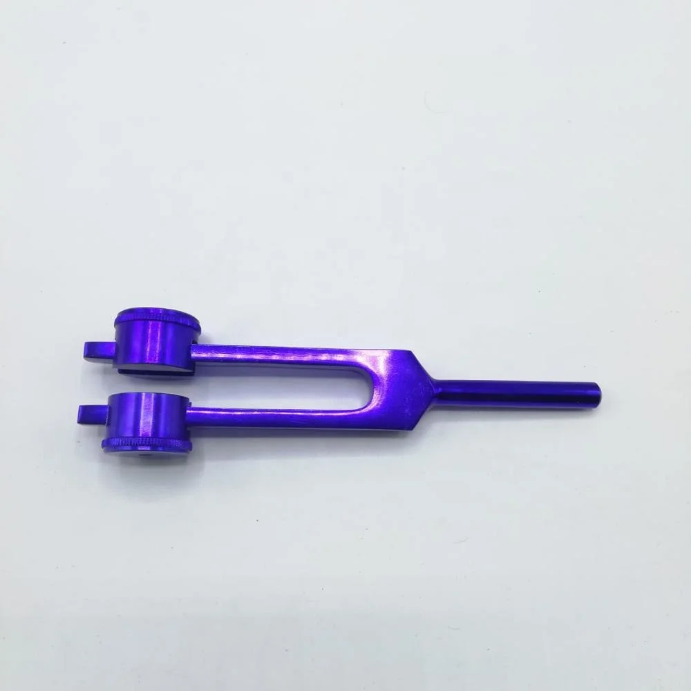 purple 432 Hz Weighted Tuning Fork for Nature Sound Healing  / Tuning Fork