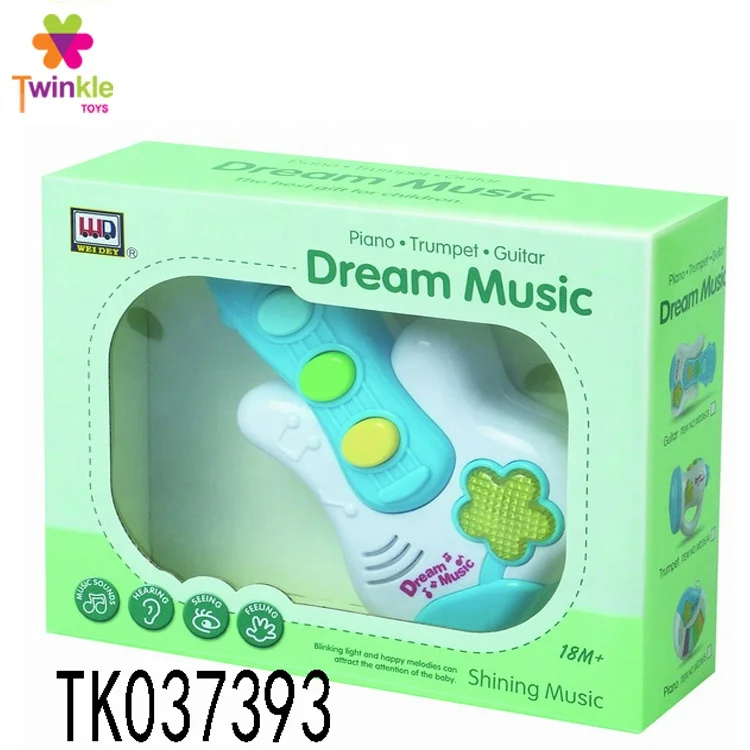 Child toy musical instrument electric guitar toy with music