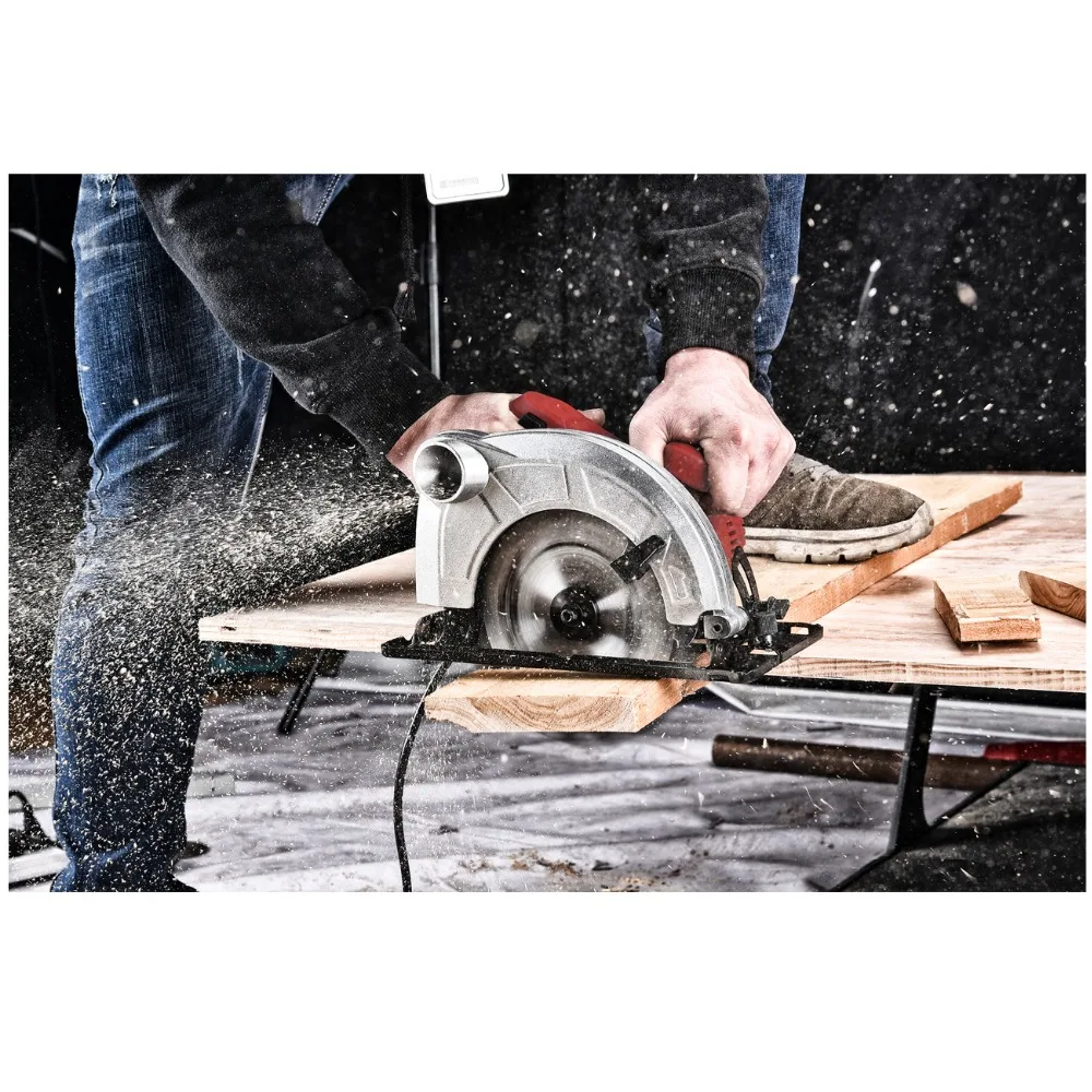 Циркулярная Пила 1250 Вт с лазерным уровнем 160 мм 185 мм Мини деревообрабатывающий станок для резки древесины