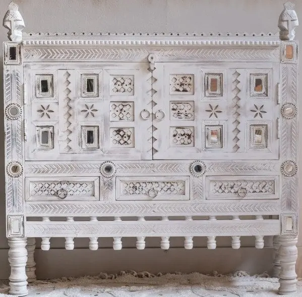 Indian Wooden Reclaimed Sideboard