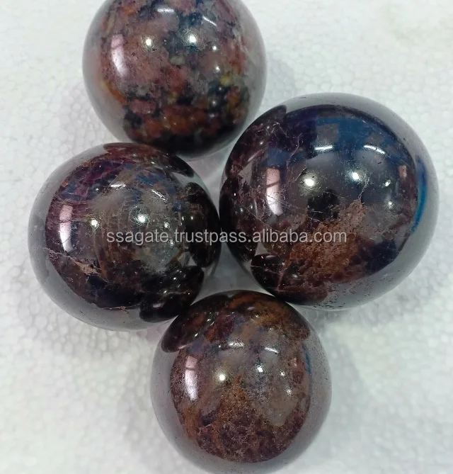 Сферические шары с натуральным гранатом: оптовый Производитель лечебной сферы: купить онлайн у S AGATE
