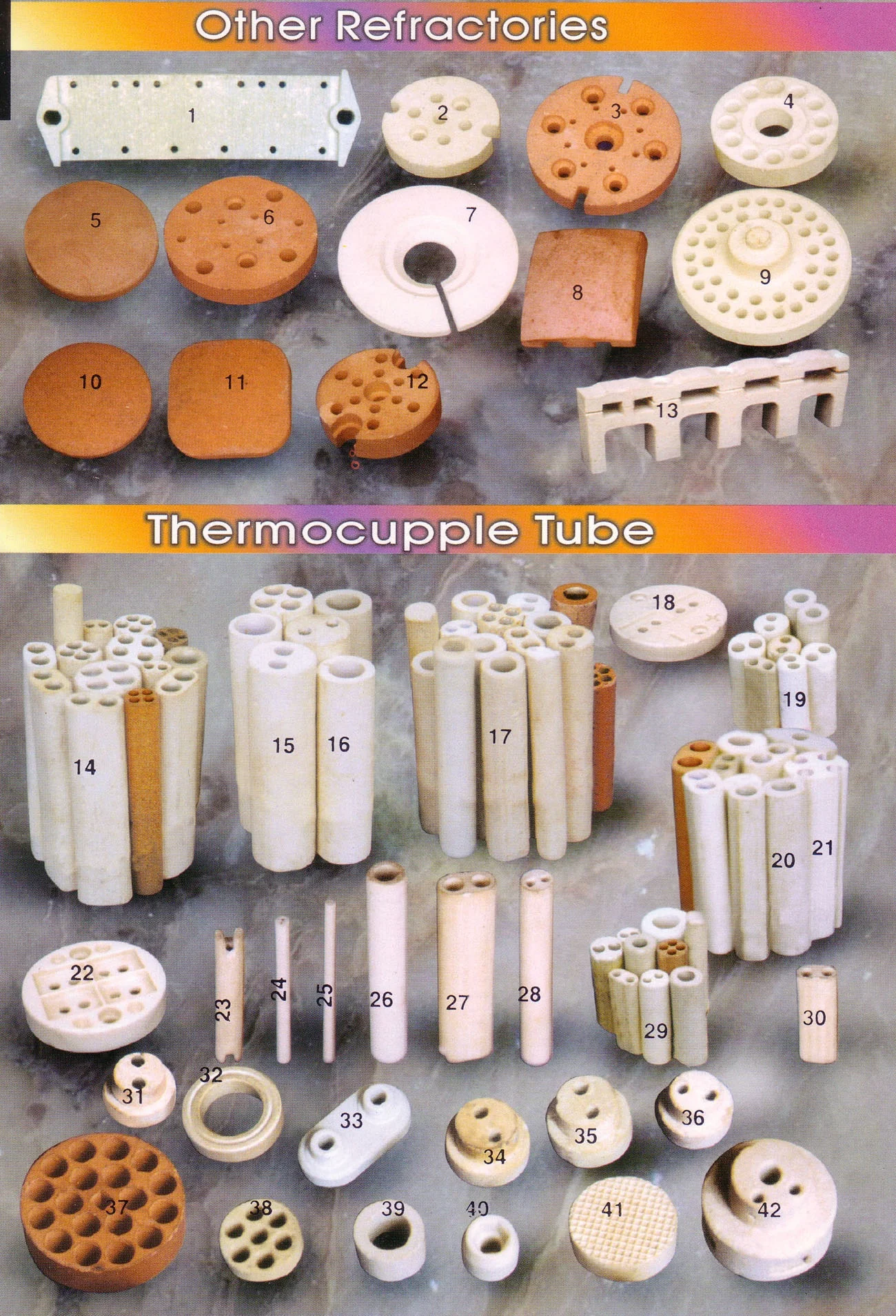 Porcelain ceramic Refractory electric and heating Insulators customized made in different sizes
