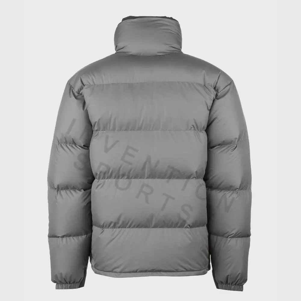 Coat Men Thin Down Quilted Puffer Bomber Polyester / Nylon Winter Padded Jacket