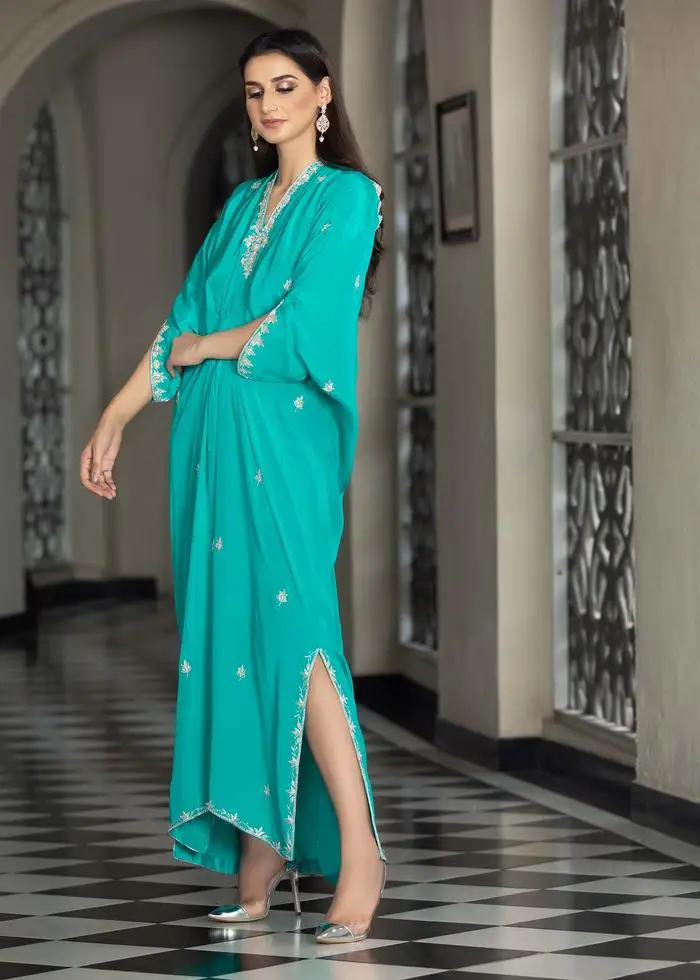 Women Dress Dubai Muslim Kaftans Latest Designs Woman Cheap Caftan Moroccan India Long Dresses African Tie Dye Kaftan