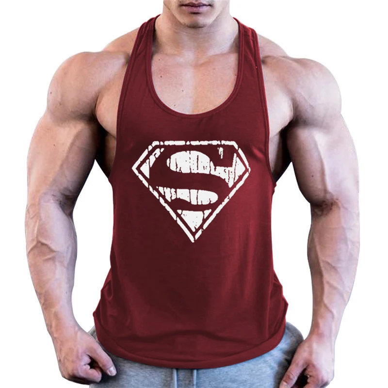 
Muscle Guys Gym Clothing Fitness Men Tank Top Bodybuilding Back Top Quality Stringer 