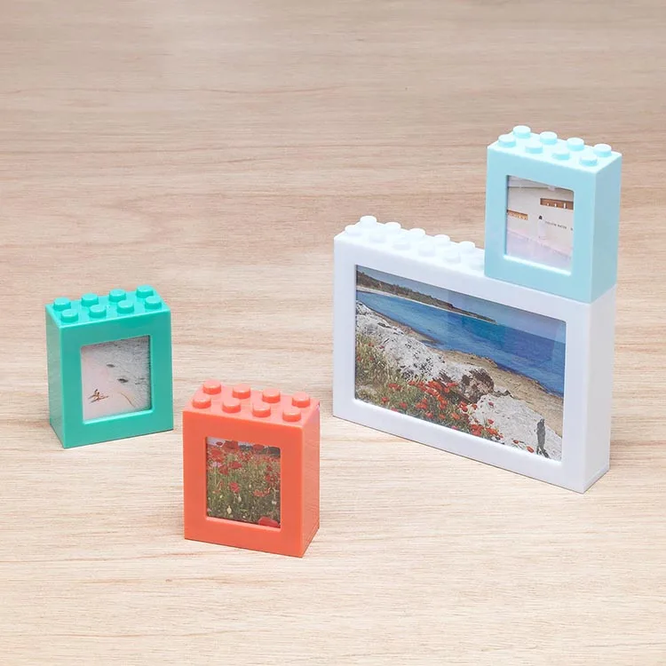 US Patent Design Mini Photo Building Block Fits Duplo Acrylic Box Frame